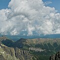 Majestic Mountain Range Under Clouds